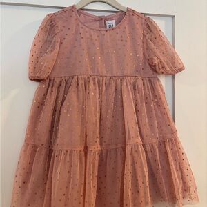 GAP Pink Dress with Gold Details